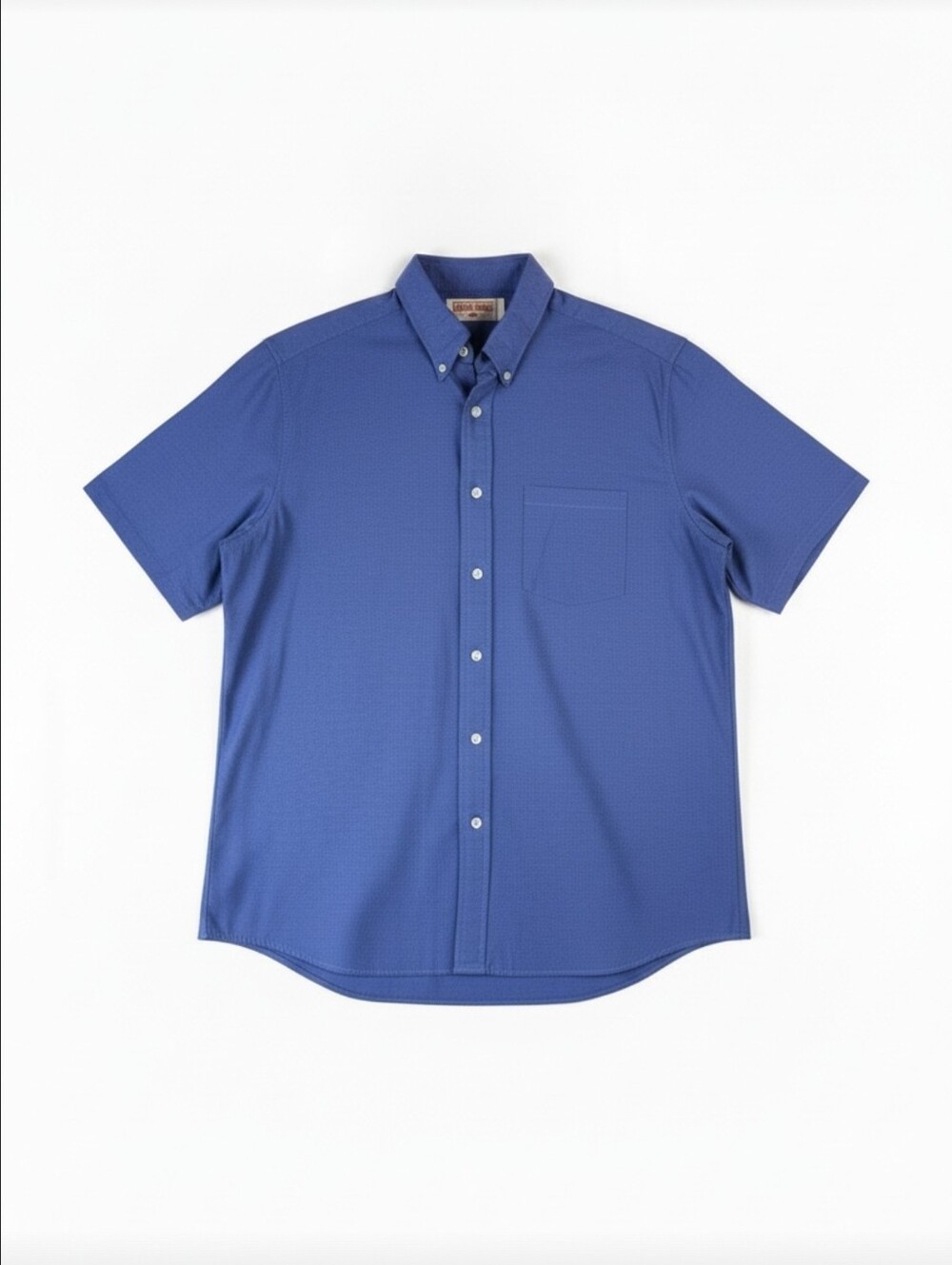 Red Kap Men's Short Sleeve Oxford Work Shirt Blue Size 17-SS SR60FB3